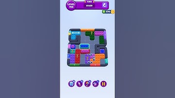 Color Block Jam Level 705 Walkthrough / Solution