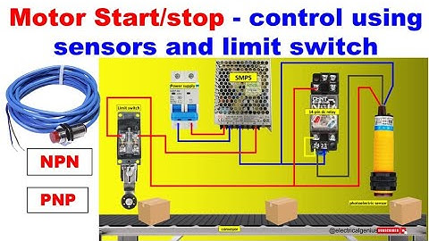 Automatic Motor Control: Sensor Start & Limit Switch Stop Explained @Electricalgenius