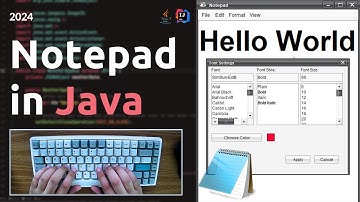 ASMR Programming - Notepad Text Editor  - Java Beginner Project Tutorial