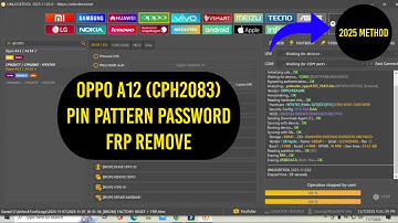 Oppo A12 Pattern Unlock With Unlock Tool | CPH2083 Frp Remove UnlockTool | Oppo Frp Bypass unlock