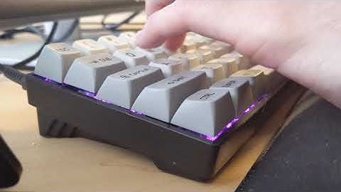 DZ65 w/Gateron Black Inks + /dev/tty MT3 Keycaps Typing Test