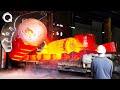 I've never seen this outstanding 5000 ton open die forging process. Amazing production processes.