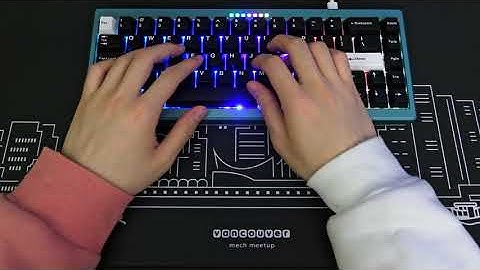 Matrix Noah with FFF Linear Switches Typing Sounds ASMR