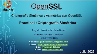 Video2 Práctica Criptografía Simétrica OpenSSL 3.0