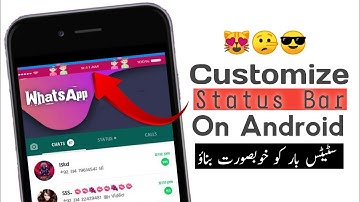 How to change status bar on android | Mobile notification bar me photo kaise lagaye
