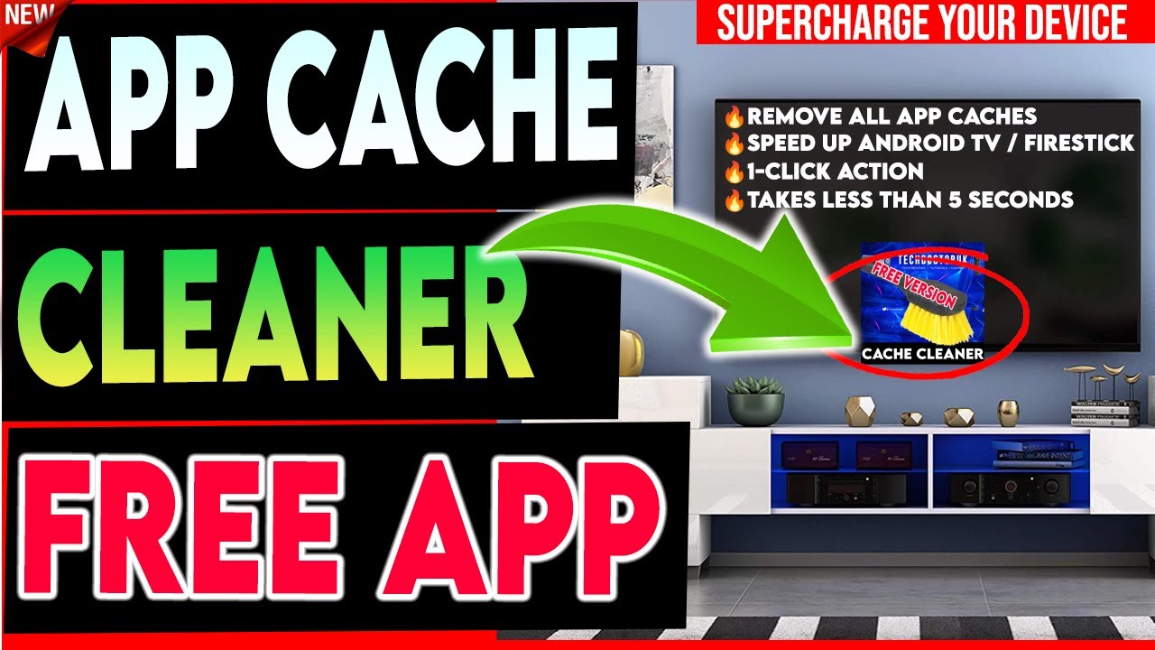 🔴FREE FIRESTICK / ANDROID TV CACHE CLEANER IS HERE (1 Click !)