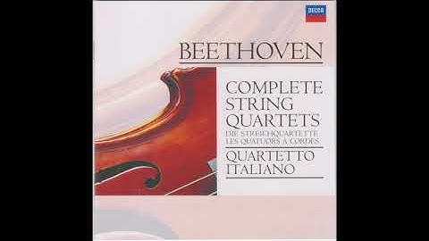 Ludwig van Beethoven — String Quartet No.5 in A major, Op.18 No.5 — Quartetto Italiano, 1973