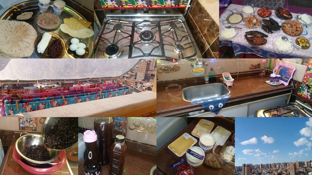 روتين يومي فى رمضان 🌛🌿سحور🥘 وفطار🍲 وعصير خروب🍹 زى المحلات💯تنظيم الوقت في رمضان ⌚
