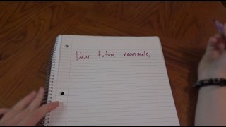 Dear Future Roommate,