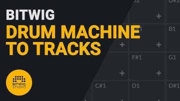 How to covert drum machine to tracks Bitwig tutorial