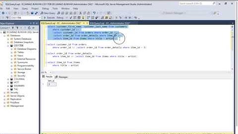 Using SQL nested select statements for queries