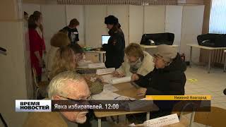 Явка избирателей в Нижегородской области на 12:00
