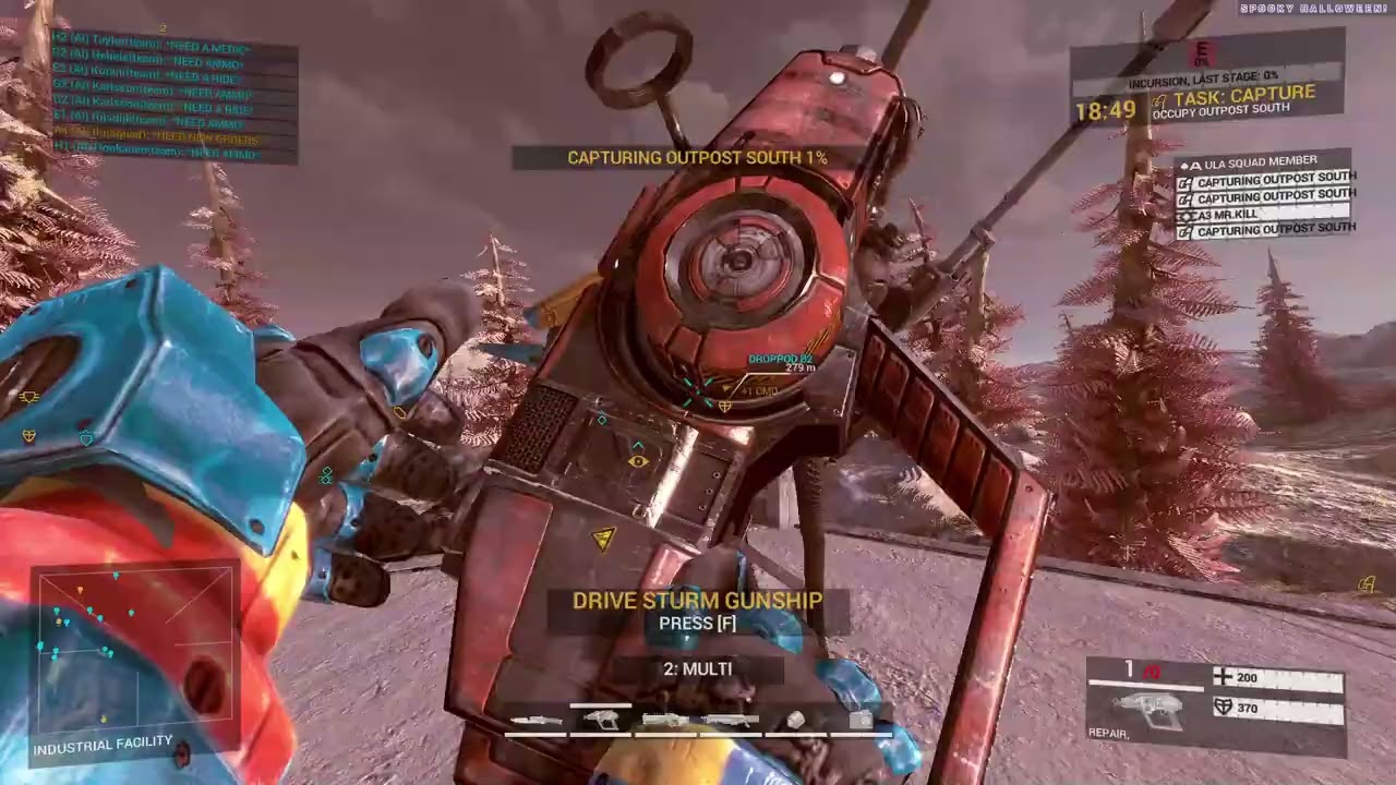 My gunship leaves me (Angels Fall First)