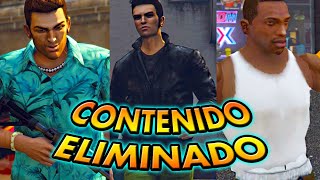 100 COSAS ELIMINADAS DE GTA TRILOGY ⛔ [III, VC, SA]