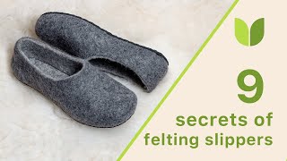 9 secrets of felting slippers from master EcoFoot DIY felting sheep's wool