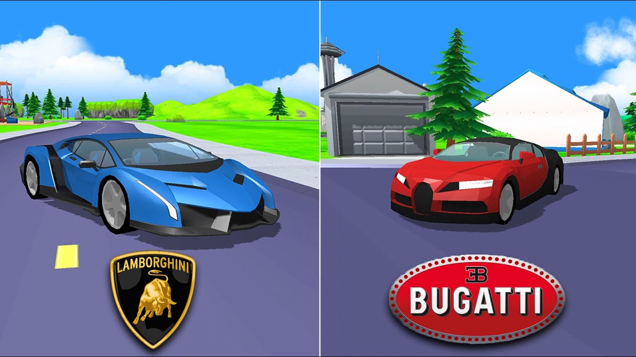 Dude Theft Wars New Lamborghini Veneno Vs Bugatti Chiron !!! 🤔🤔🤔