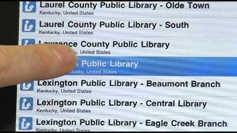 Checking out ebooks with your iPad