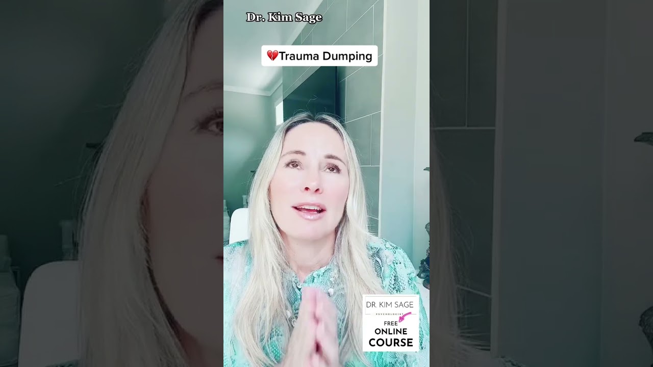 Why do you trauma dump?💔