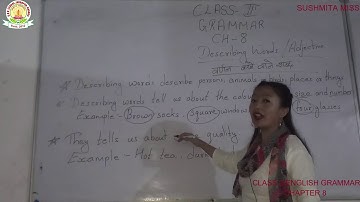 DAV SCHOOL TUTORIAL CLASS 2 ENGLISH GRAMMAR CHAPTER 8 BY SUSHMITA MISS