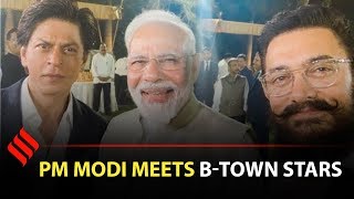 Prime minister narendra modi hosted many film and television
personalities at his residence in new delhi to mark the 150th birth
anniversary of mahatma gandh...