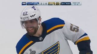 Bozak Trips Acciari And Perron Scores The Eventual Gwg