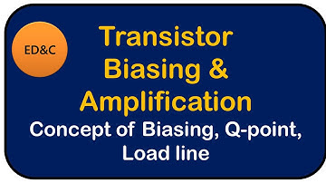 Biasing of BJT | BJT as an Amplifier | Q point and DC Load line