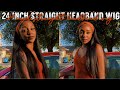 THE BEST STRAIGHT HEADBAND WIG EVER || 24 Inch Headband Wig ft. Hairsmarket