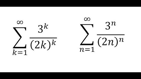 Calculus Help: Convergent and Divergent: Summation from k=1 to infinity 3^k/(2k)^k or 3^n/(2n)^n
