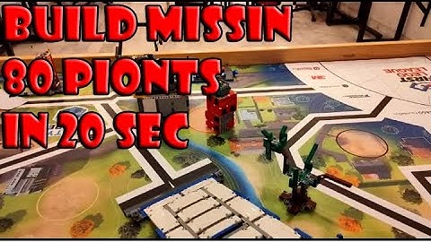 FLL CITY SHAPER 2020:- Build and Design Mission (Tower)  in 20 sec