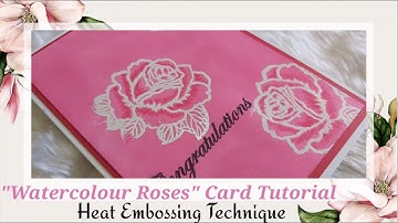 Heat Embossing Technique | How to Heat Emboss with Stamps | Heat Embossing Tutorial for Beginners