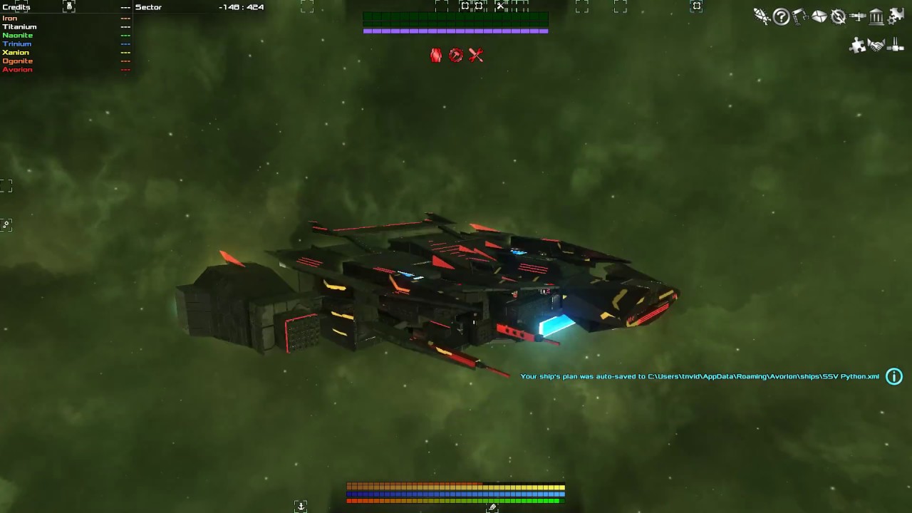 Python Warships Avorion ShipVolution - SSV Python: from starter block to Battleship ...