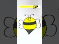 How to Draw a BEE? 🐝🎨 Easy & Fun Step by Step Tutorial for Kids