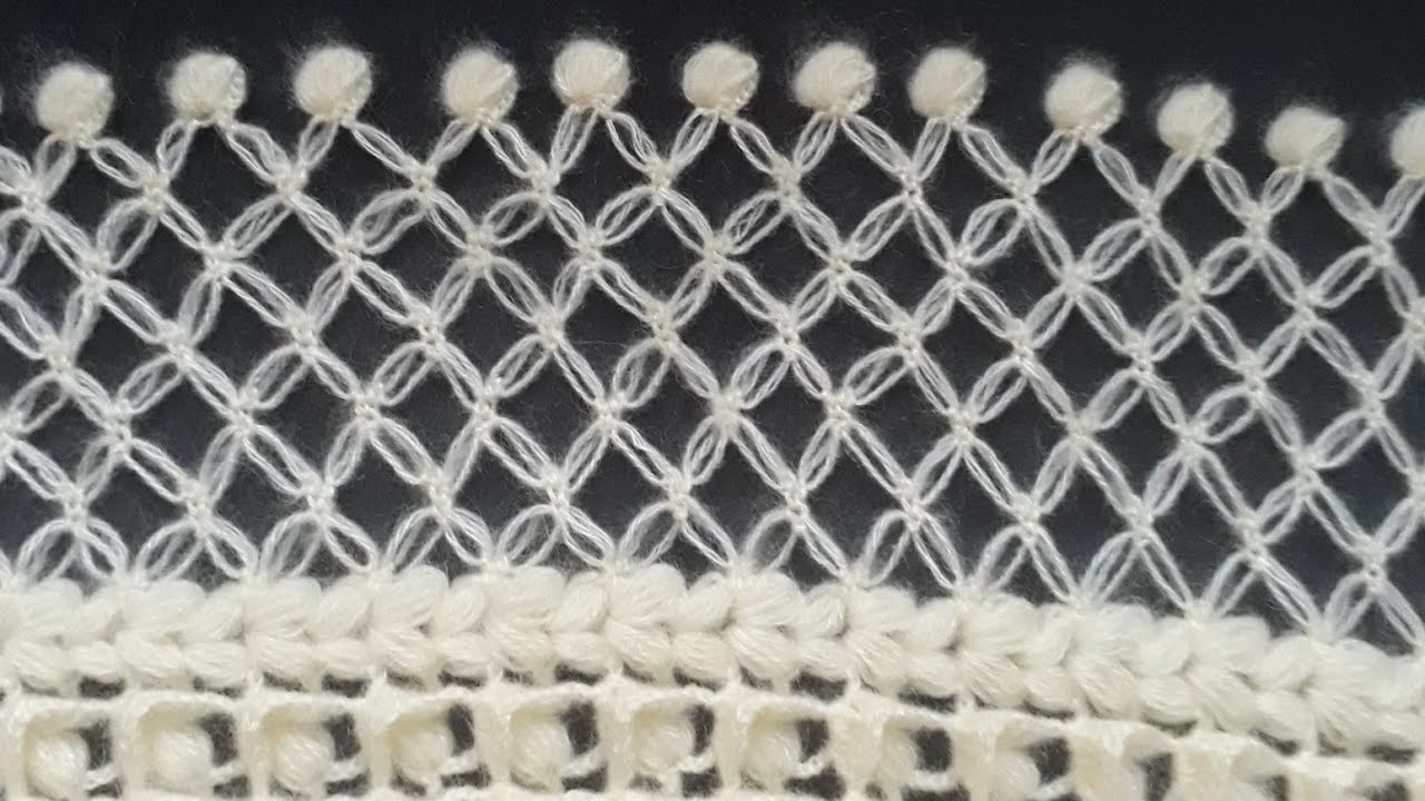 ÜÇGEN ŞAL MODELİNİN KENAR YAPIMI