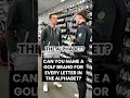 Can Joel name a golf manufacturer for every letter in the alphabet? #golfclubs #golfclubs4cash