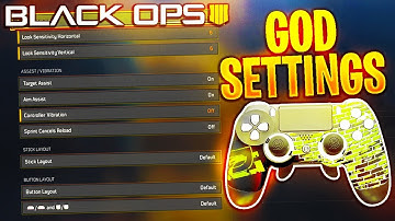 The BEST Controller Settings in Black Ops 4! (GOD Sensitivity Settings)