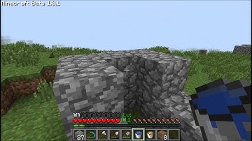 Minecraft Tutorial - Simple CobbleStone Generator.