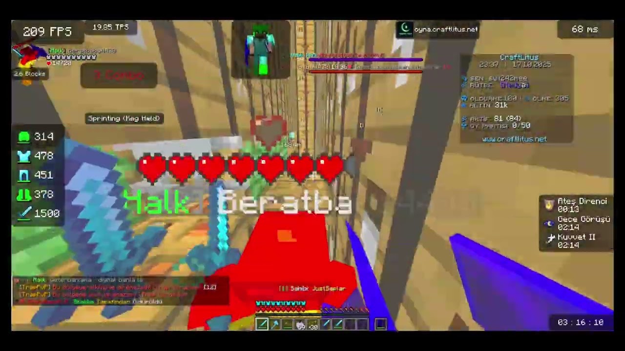 Lunecraft & CraftLitus kill montage 1v31rayz akin bly2t ve nayt ayak için