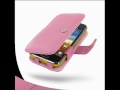 PDair Leather Case for Samsung Galaxy Beam GT-i8530 - Book Type (Petal Pink)