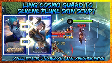 Ling Special Skin to Serene Plume Skin Script | No Password + Full Effects | Ikigai Plays