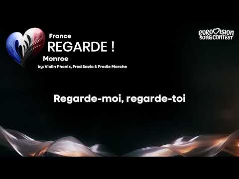 Monroe - REGARDE ! | Lyrics Video | France #eurovision2026