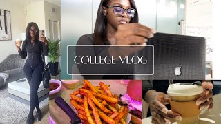 COLLEGE VLOG: GRWM for Senior year + morning routine | First day last day !!!