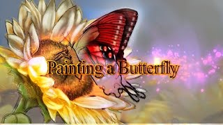 How to - Digital Painting - Butterfly - Time Lapse - Tutorial