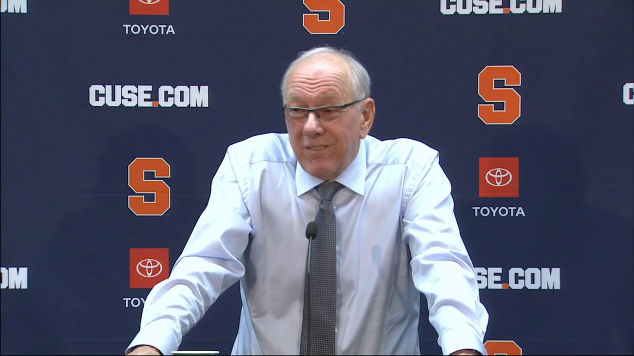 Jim Boeheim Vs Pittsburgh Postgame Youtube
