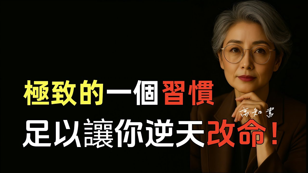 狠到極致的一個習慣，能翻天覆地改命！|正能量 |刻意練習 |情感共鳴 |智慧人生