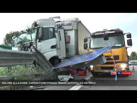 MALORE ALLA GUIDA: CAMION FUORI STRADA, MUORE AUTISTA | 23/06/2023