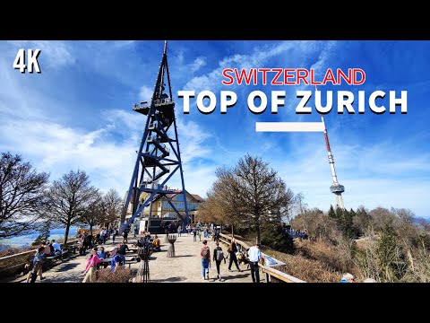 Zurich Viewpoint - Uetliberg Lookout Tower Switzerland , Places to visit 4K