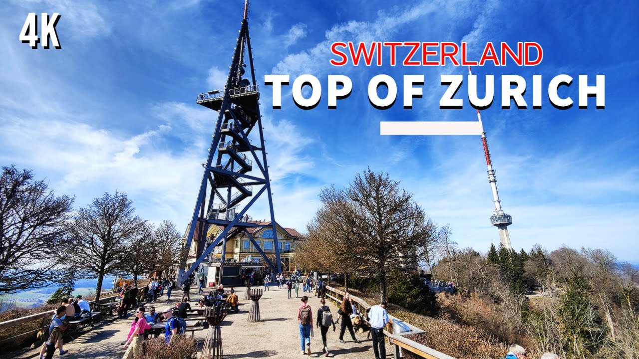 Zurich Viewpoint - Uetliberg Lookout Tower Switzerland , Places to visit 4K