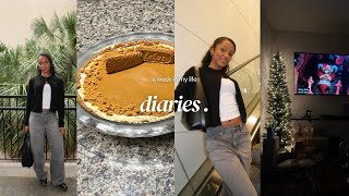 vlogmas weekly vlog | celebrating christmas, babygirl movie premiere, and making biscoff cheesecake