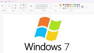 How to draw the Windows 7 logo using MS Paint | How to draw on your computer