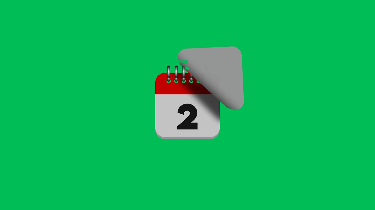 Best Calendar Flip Animation | Date 2 Motion Graphics in 4K | Global Kreators
